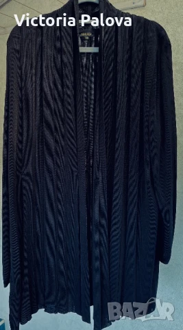 QUIET LUXURY  прекрасна черна жилетка ESKADA лукс, снимка 4 - Жилетки - 51300114