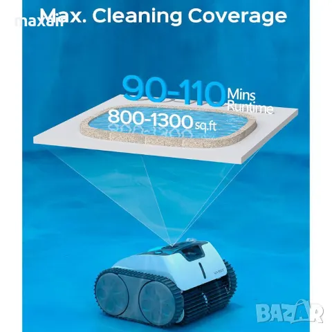 Безкабелен робот за басейни Wybot Osprey 700 (X100) * Гаранция 2 години * Безплатна доставка, снимка 6 - Други стоки за дома - 49696096