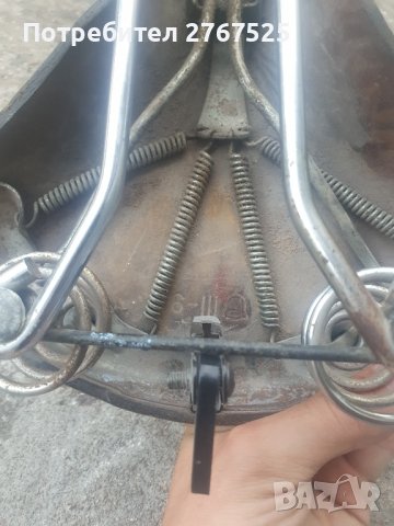 Стара Ретро Класическа Кожена Седалка за колело, снимка 3 - Антикварни и старинни предмети - 42181545