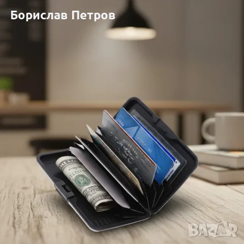 Портфейл - органайзер за пари, карти, смартфони и функция на зарядно, снимка 3 - Портфейли, портмонета - 56201594