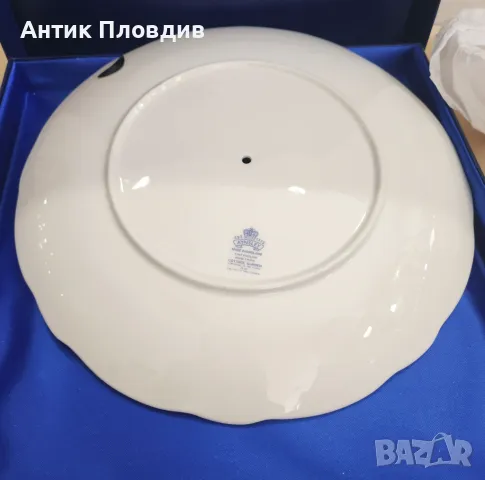 Порцеланова поднос чиния Aynsley – England, 26 см, снимка 4 - Чинии - 49930983