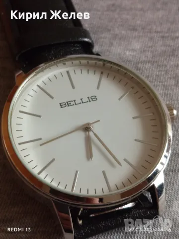 Чисто нов дамски часовник BELLIS QUARTZ JAPAN с кожена каишка стилен дизайн 49829, снимка 4 - Дамски - 49661501