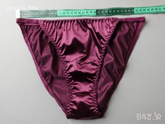 M дамски бикини от сатен в 5 цвята, снимка 9 - Бельо - 52384156