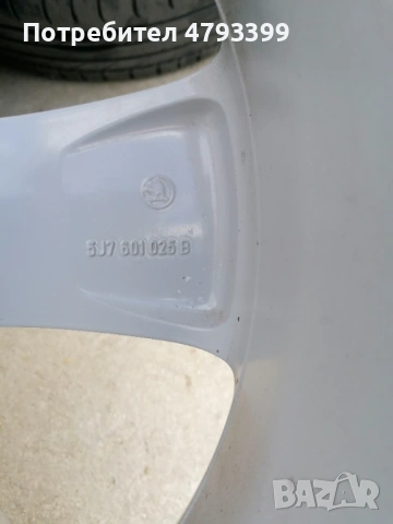 Джанти 5х100х17  оригинални за Skoda. , снимка 12 - Гуми и джанти - 54170637