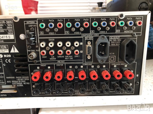 Denon AVR-3805, снимка 15 - Ресийвъри, усилватели, смесителни пултове - 42798508