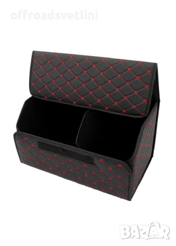 Черно с червено органайзер за багажник кутия за съхранение 66x30x30 см, снимка 5 - Аксесоари и консумативи - 50156208
