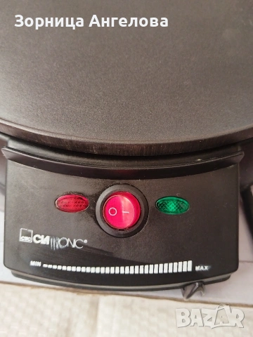 Електрически уред за палачинки / крепове Clatronic CM 3372 – Ø 29 см, снимка 3 - Съдове за готвене - 53097075