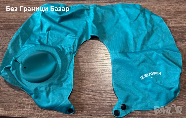 Нова Надуваема пътна възглавница за врат – Travel Pillow, компактна, удобна за пътуване, снимка 2 - Други стоки за дома - 53323318
