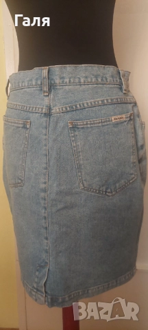 Дънкова пола Bill Blass размер 14 + 1 д.пола подарък , снимка 2 - Поли - 51815750