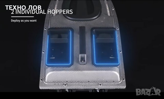 Лодка за захранка карбонова с 40 точков GPS с две батерии, снимка 7 - Такъми - 38722565