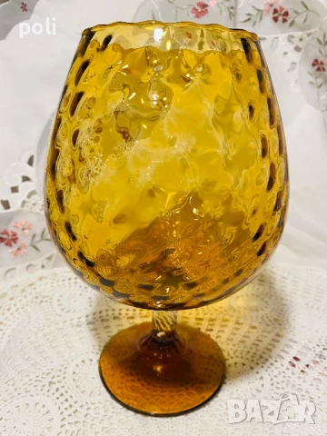 стъклена чаша Empoly, снимка 2 - Антикварни и старинни предмети - 51121717