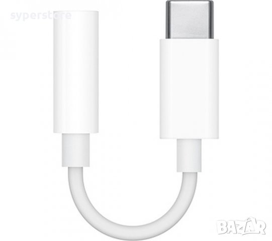 Преходник от Type C M към стерео жак 3.5 mm F DigitalOne SP00541 aux-s8  Качествен адаптер Type C to, снимка 2 - Слушалки, hands-free - 38230866