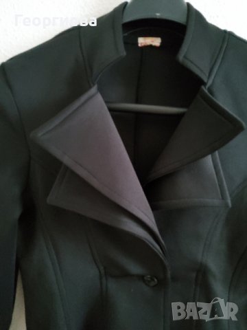 Вталено черно сако, снимка 2 - Сака - 37801767