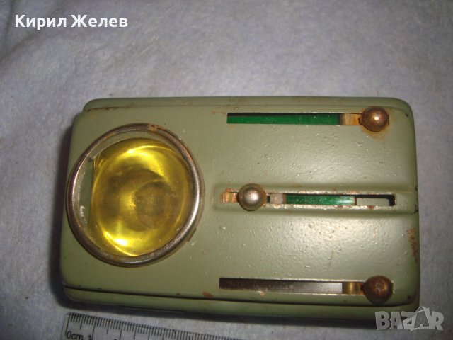 СТАРО СИГНАЛНО МЕТАЛНО РЯДКО РЕТРО БДЖ ФЕНЕРЧЕ с 4 ЦВЯТА 2423 , снимка 3 - Антикварни и старинни предмети - 38276919