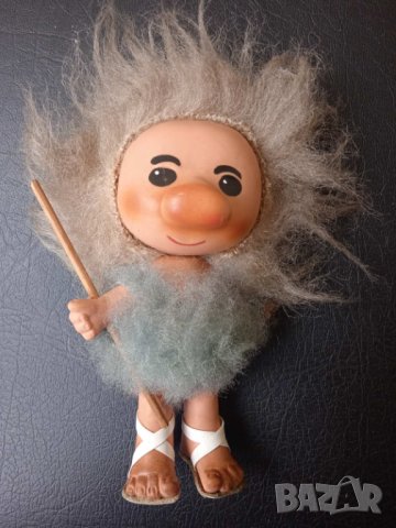 Пещерен човек / Неандерталец - стара кукла ГДР, снимка 2 - Колекции - 42618055