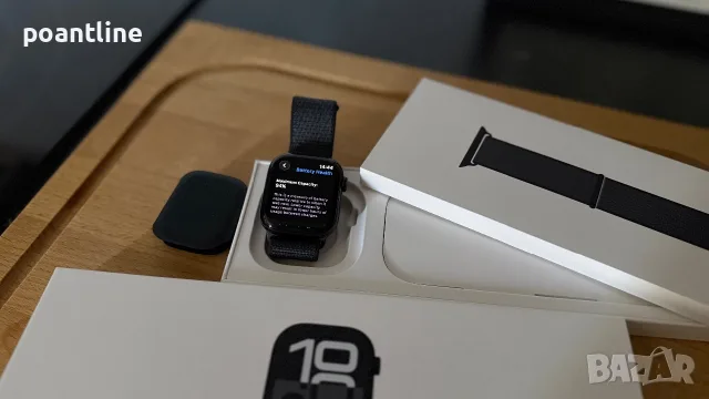 НЕПОКЪТНАТ Apple Watch Series 10 42mm Jet Black Al Ink Смарт часовник, снимка 2 - Смарт часовници - 55777582