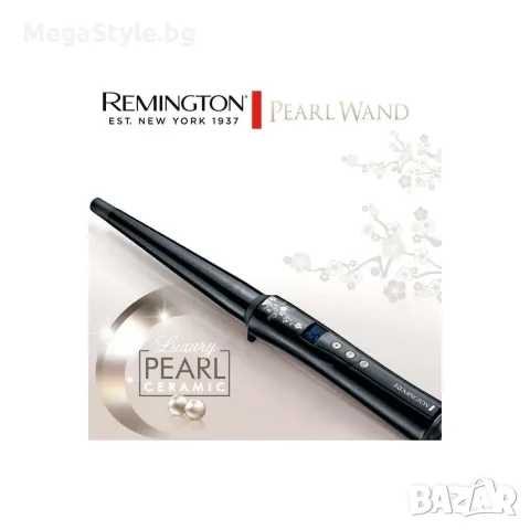 Маша за коса - Remington Pearl  конусна 13 25 mm, снимка 3 - Маши за коса - 55874397