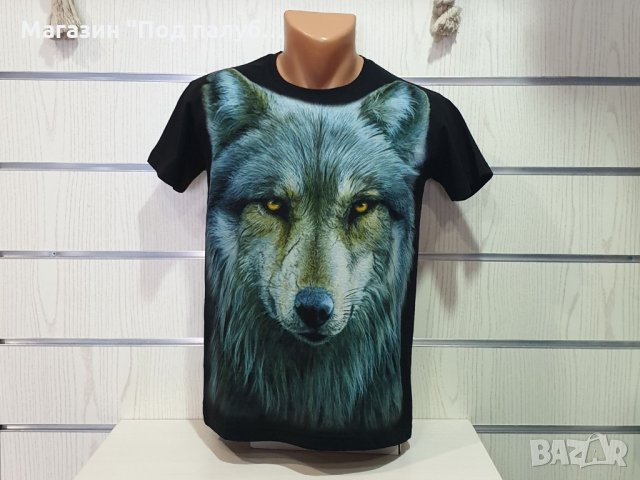 Нова мъжка тениска с дигитален печат Вълк, Серия Вълци, снимка 8 - Тениски - 29889177