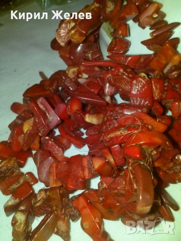 СТАРО НАТУРАЛЕН ЧЕРВЕН КОРАЛ КОЛИЕ 8139, снимка 10 - Антикварни и старинни предмети - 29636967