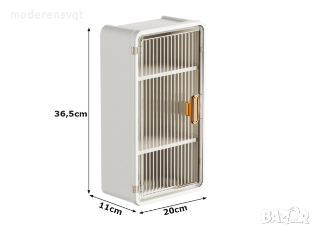 Водоустойчив ПВЦ шкаф за баня и тоалетна с поставка за хартия и телефон, снимка 5 - Шкафове - 52718519