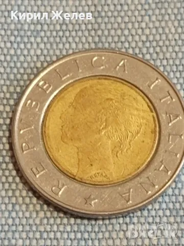 Две монети 1 денарий 1976г. Тунис - 500 лири 1999г. Италия редки за КОЛЕКЦИЯ 32029, снимка 8 - Нумизматика и бонистика - 48660293