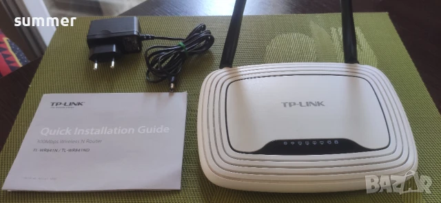 Продавам TP-LINK роутер TL-WR841N / TL-WR841ND, снимка 3 - Мрежови адаптери - 50951663