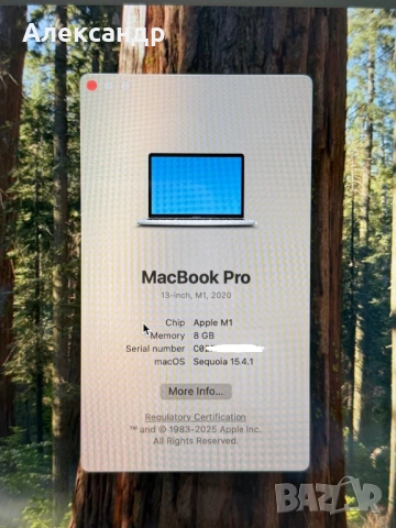MacBook Pro 13 2020 m1 8gb, снимка 3 - Лаптопи за работа - 54273364