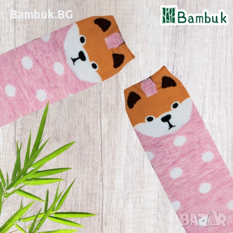 Дамски чорапи за весело настроение “Сладки кученца”, снимка 6 - Други - 52577770