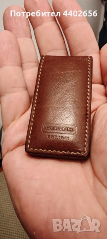Луксозна щипка за банкноти COACH