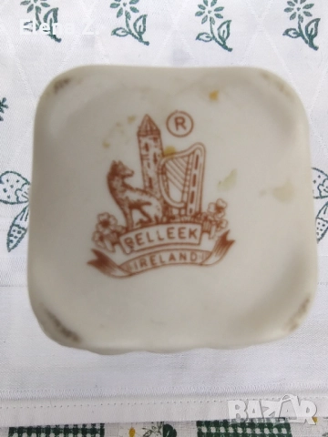 Малка ваза Belleek Shamrock Basketweave, снимка 4 - Вази - 52505550