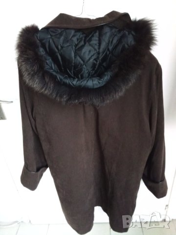 Дамско велурено манто, снимка 3 - Палта, манта - 44277500