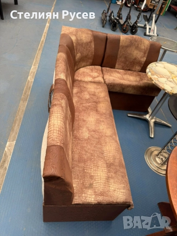 1511  разтегателен ъглов Диван / канапе с ракла и функция сън 210/120см                             