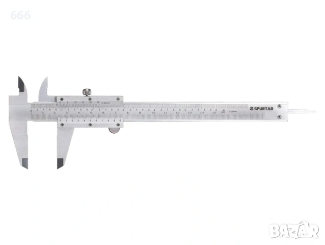 Шублер Spurtar 0-150 мм 0-6" измервателен инструмент с точност 0.02 мм/0.001", снимка 2 - Измервателни инструменти - 54083472