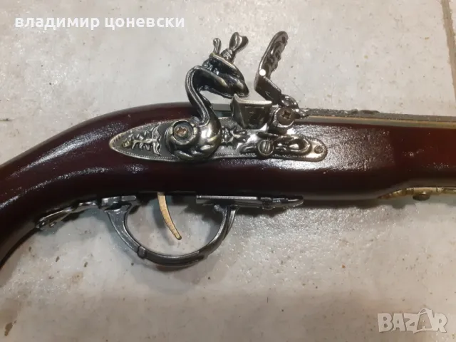 Красив кремъчен пистолет,пищов,оръжие, снимка 7 - Колекции - 48771382
