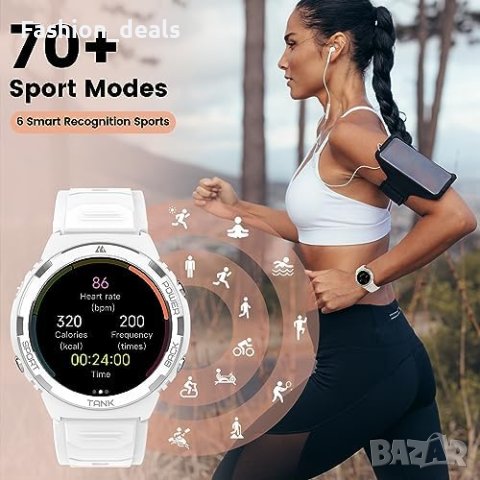 Нов KOSPET Умен Часовник  Жени AMOLED, 70 Спортни Режима Подарък, снимка 4 - Смарт гривни - 42697107