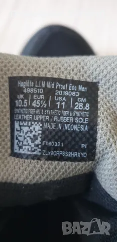 Haglofs L.I.M Mid Proof Eco UK 10.5 US 11 Mens Sizе 45 1/3/28.8см ОРИГИНАЛ! Мъжки обувки!, снимка 15 - Спортни обувки - 49214233