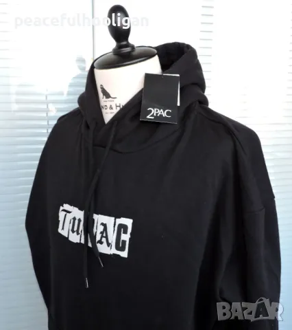 Tupac 2Pac I Ain't Mad At Cha Hoodie Pull&Bear -мъжки суичър с качулка с етикет размер XL , снимка 11 - Суичъри - 50411863