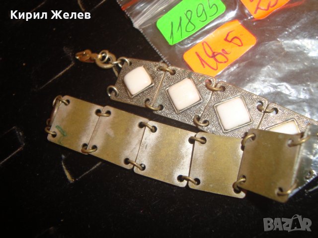 ВЪЗРОЖДЕНСКА БРОНЗОВА ПОСРЕБРЕНА ГРИВНА с КАМЪНИ 11895, снимка 4 - Антикварни и старинни предмети - 30523543