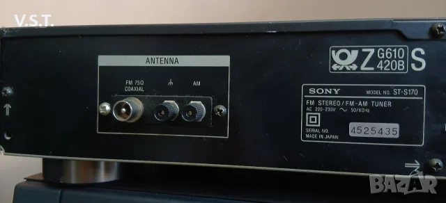 Sony ST-S170 - Tuner, снимка 6 - Ресийвъри, усилватели, смесителни пултове - 55728633