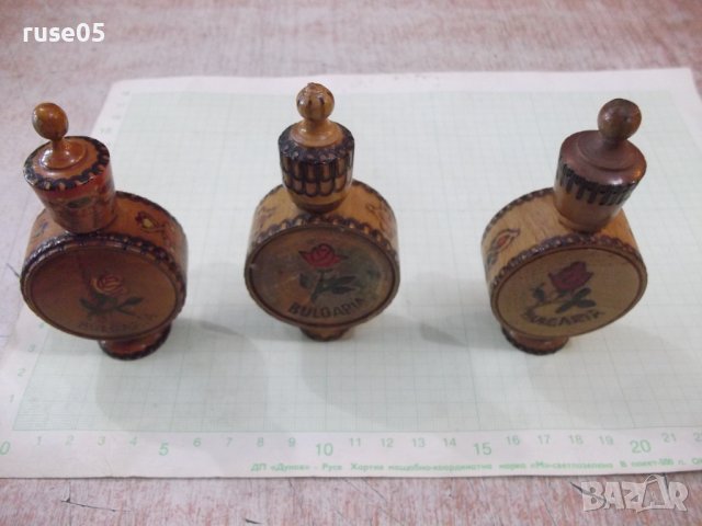 Лот от 3бр. мускала "Бъклица" от соца дървени пирографирани, снимка 7 - Други ценни предмети - 37462164