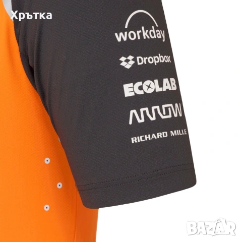 McLaren F1 Team Set Up Shirt - Оригинална мъжка тениска р-р L, снимка 6 - Тениски - 53024703