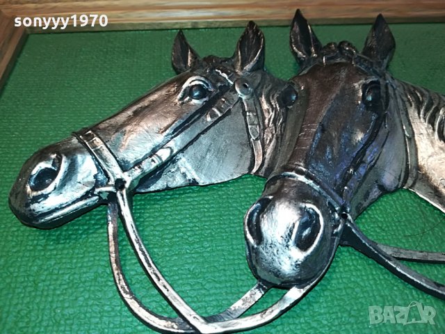 картина коне-внос германия 2208212031, снимка 6 - Антикварни и старинни предмети - 33890688