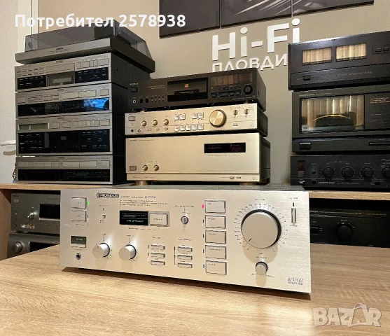 PIONEER A 77 X - НЕРАЗЛИЧИМ ОТ НОВ !, снимка 3 - Ресийвъри, усилватели, смесителни пултове - 56445578