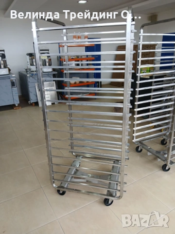 Чисто нови колички за ротационни печки MIWE, за тави 60х80см, снимка 3 - Друго търговско оборудване - 53985881