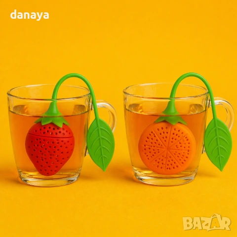 5749 Силиконова цедка за чай, снимка 2 - Прибори за хранене, готвене и сервиране - 54303005