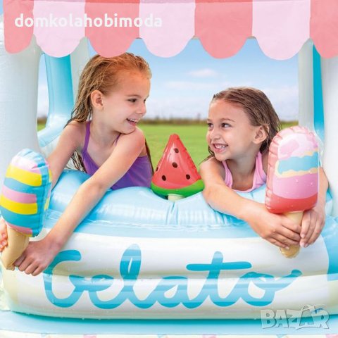 Надуваема къщичка с басейн.Intex. 127x102x99, снимка 3 - Надуваеми играчки - 37484905