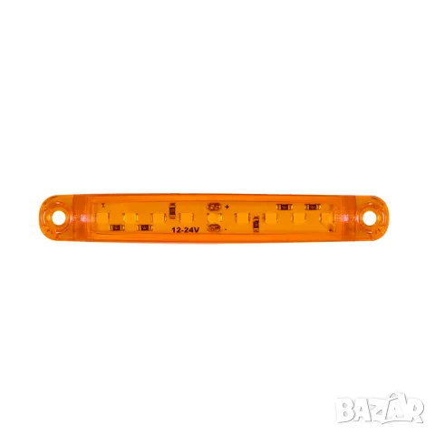 LED габарит 9 LED 98 mm 12-24V с жълта светлина