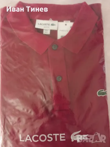 Мъжка тениска Lacoste, снимка 3 - Тениски - 47400079