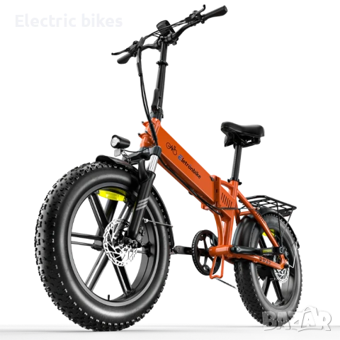 Сгъваем електрически велосипед Eletronbike OD20 – 350W, 48V, до 100 км пробег, снимка 6 - Велосипеди - 54136356