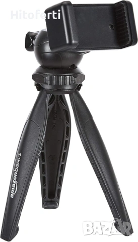 Мини статив за смартфон Amazon Basics, черен, снимка 2 - Аксесоари за Apple - 54347164